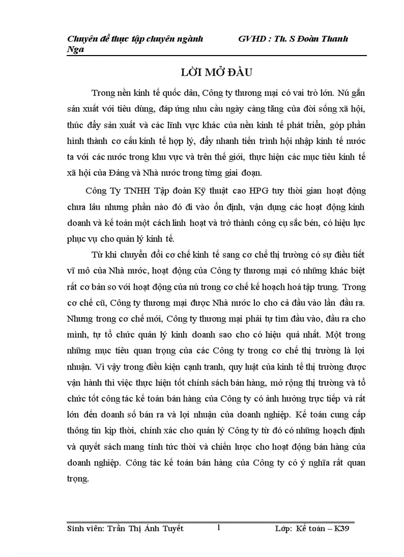 image for page Hoàn thiện kế toán bán hàng tại Công Ty TNHH Tập đoàn Kỹ thuật cao HPG