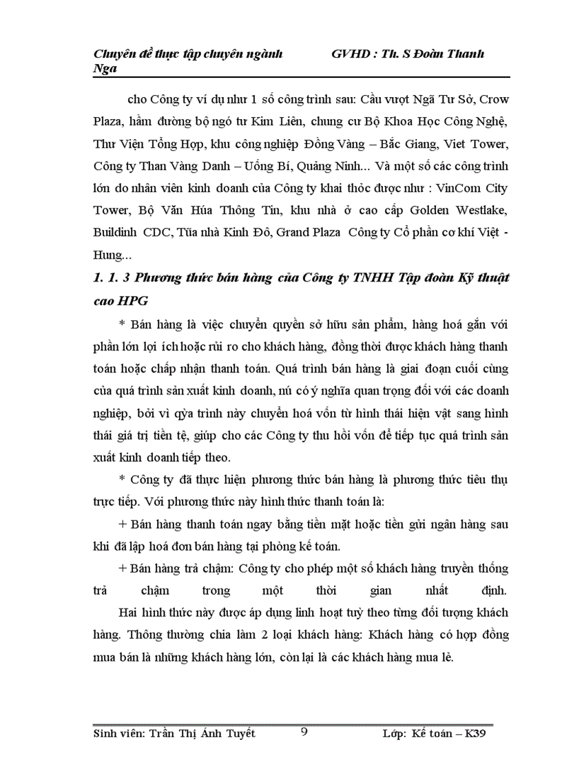 image for page Hoàn thiện kế toán bán hàng tại Công Ty TNHH Tập đoàn Kỹ thuật cao HPG