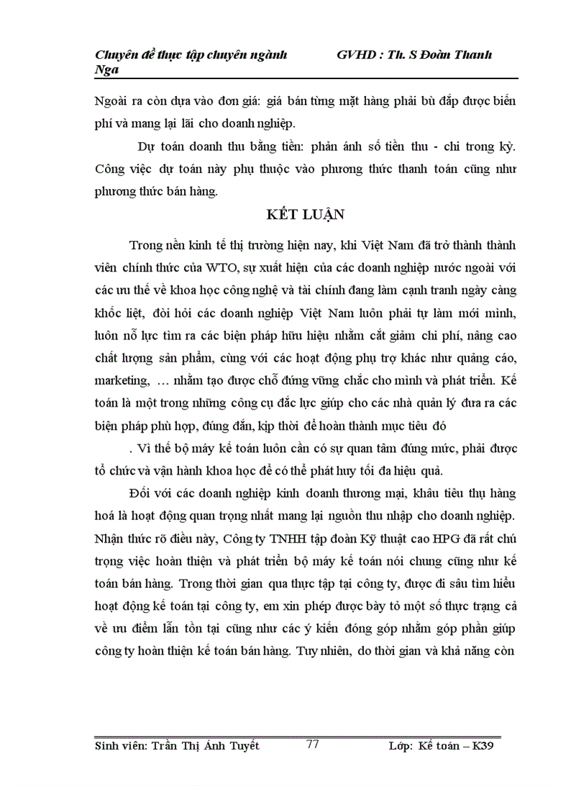 image for page Hoàn thiện kế toán bán hàng tại Công Ty TNHH Tập đoàn Kỹ thuật cao HPG