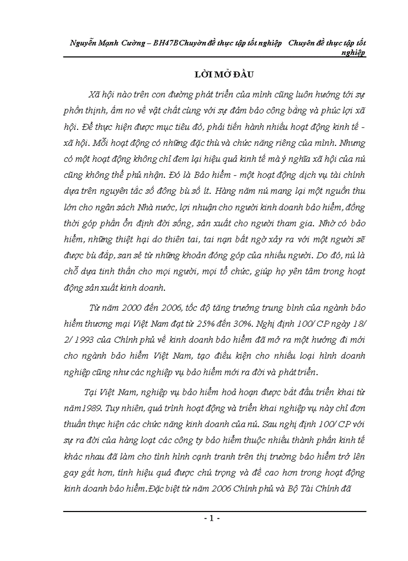 image for page Thực trạng khai thác bảo hiểm cháy nổ bắt buộc ở công ty Bảo Việt Hà Nội