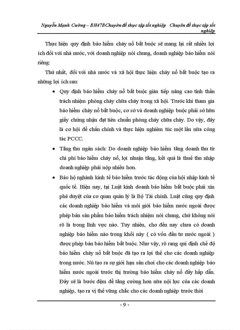 image for page Thực trạng khai thác bảo hiểm cháy nổ bắt buộc ở công ty Bảo Việt Hà Nội