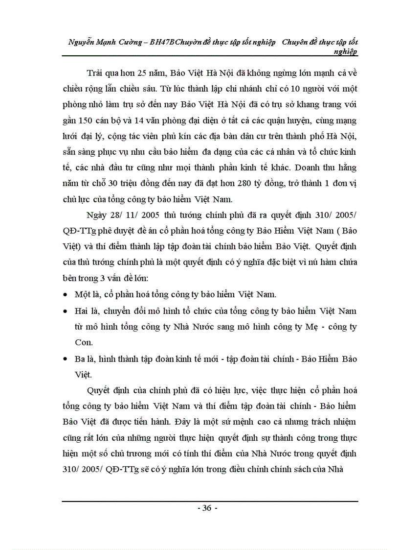 image for page Thực trạng khai thác bảo hiểm cháy nổ bắt buộc ở công ty Bảo Việt Hà Nội