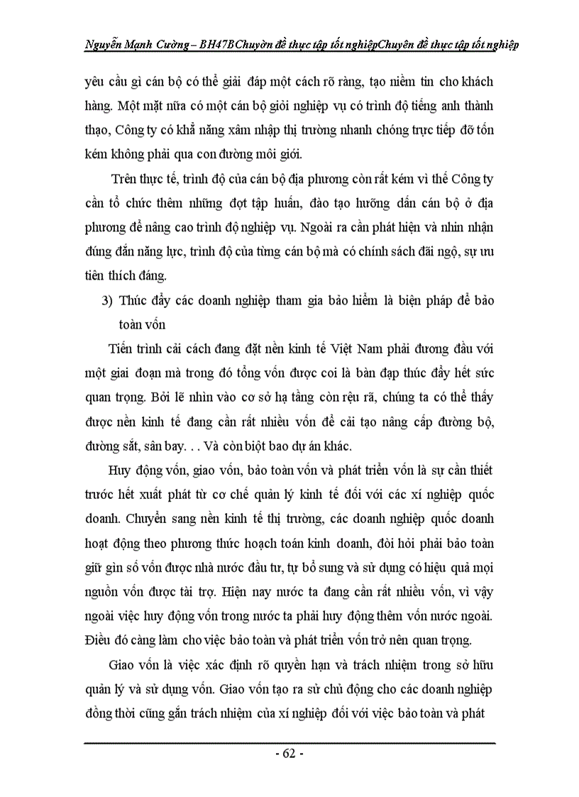 image for page Thực trạng khai thác bảo hiểm cháy nổ bắt buộc ở công ty Bảo Việt Hà Nội