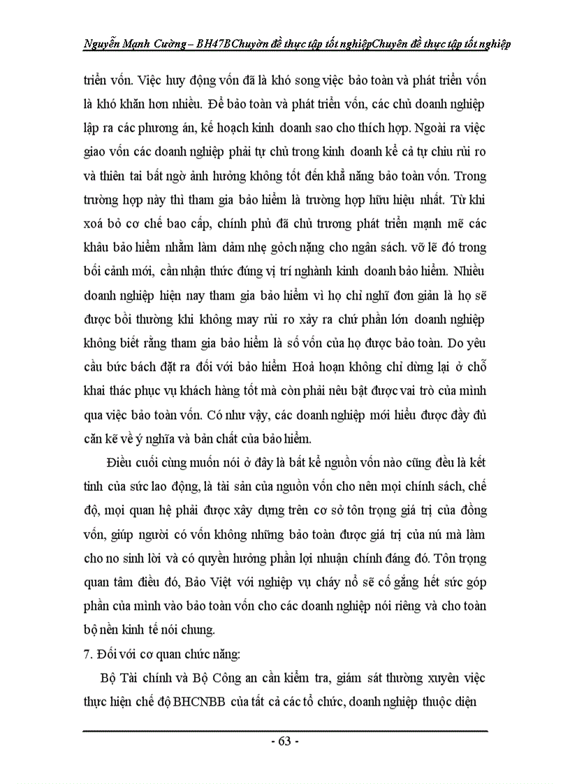 image for page Thực trạng khai thác bảo hiểm cháy nổ bắt buộc ở công ty Bảo Việt Hà Nội