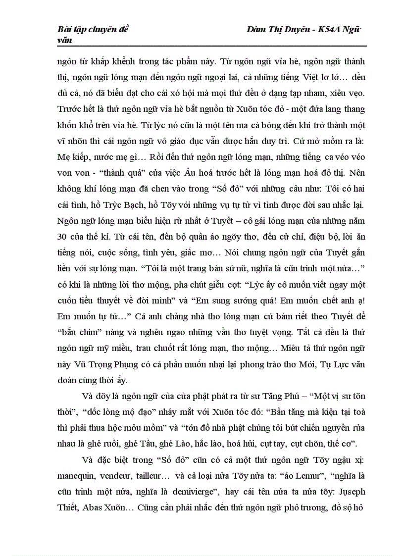 image for page Tình huống, ngôn ngữ, giọng điệu kịch tính trong trần thuật, trong tác phẩm Số đỏ