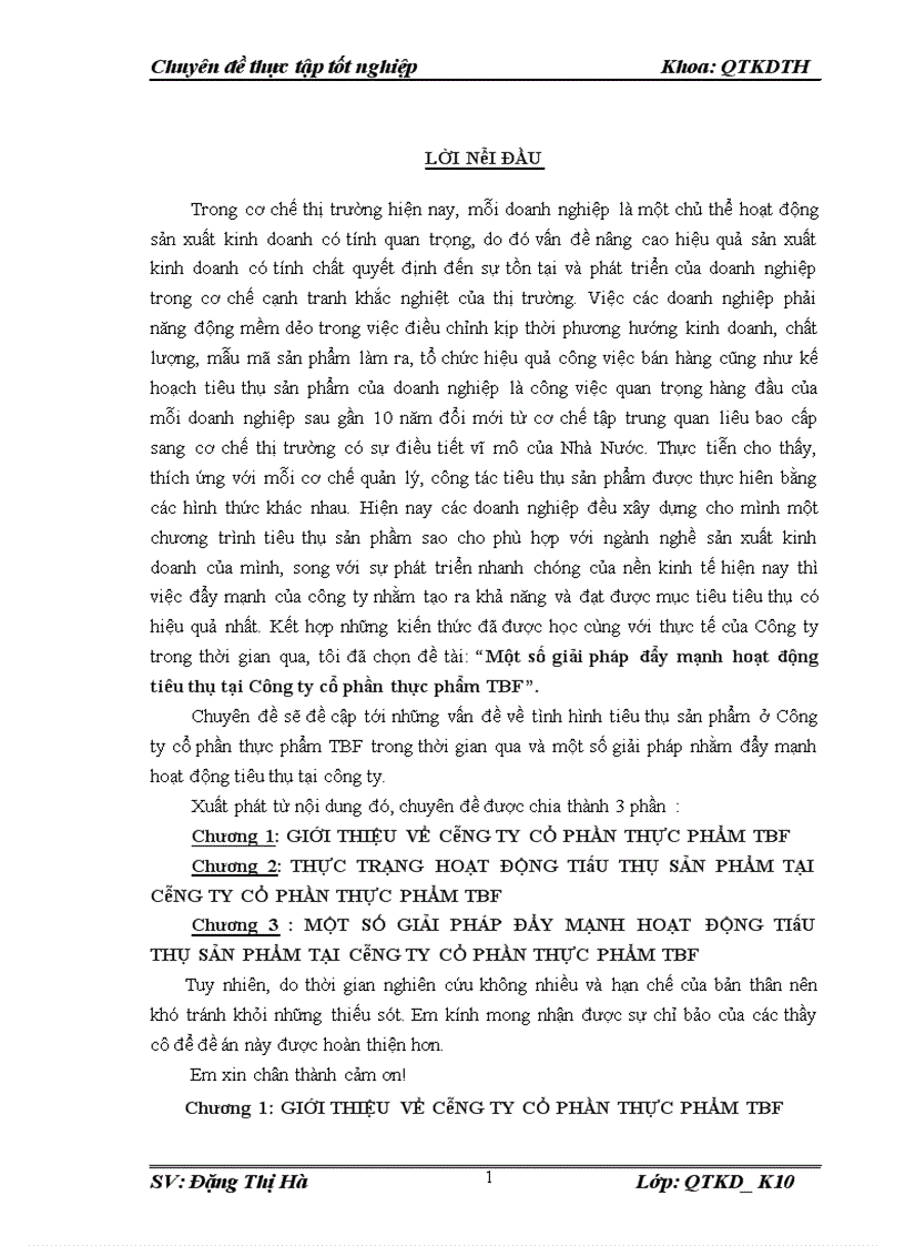 image for page Một số giải pháp đẩy mạnh hoạt động tiêu thụ tại Công ty cổ phần thực phẩm TBF