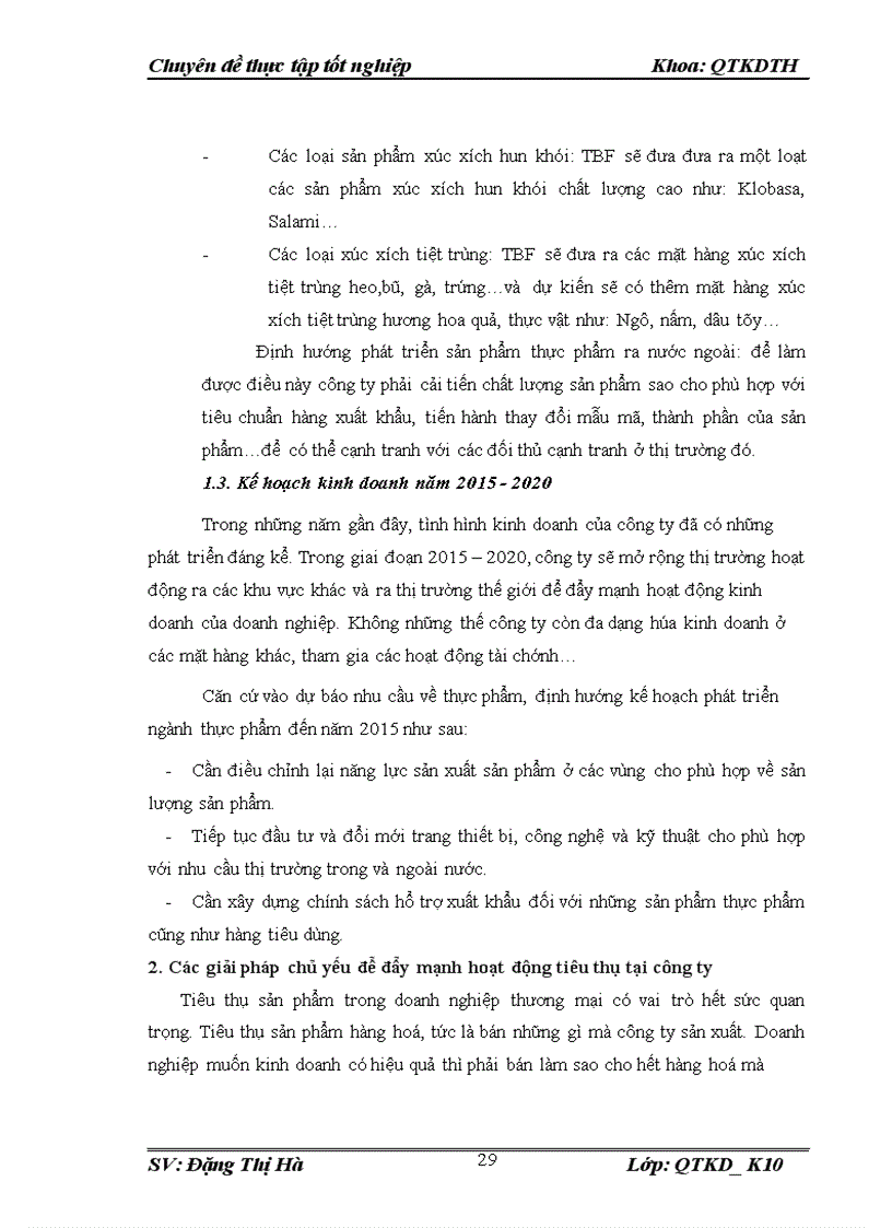 image for page Một số giải pháp đẩy mạnh hoạt động tiêu thụ tại Công ty cổ phần thực phẩm TBF