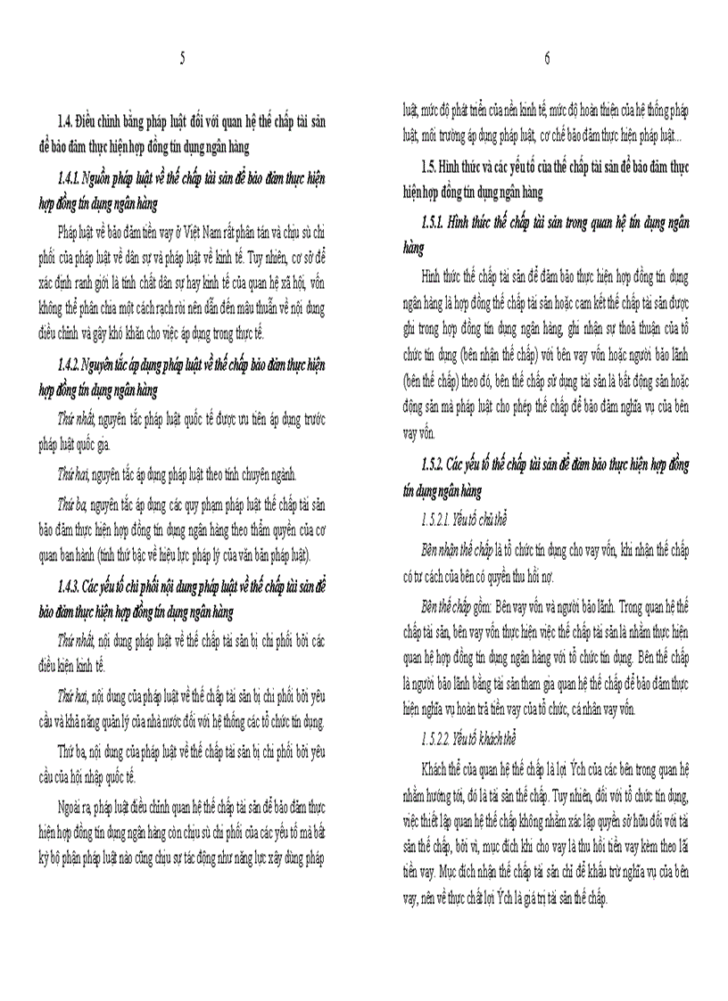 image for page Bảo đảm thực hiện hợp đồng tín dụng ngân hàng bằng thế chấp tài sản
