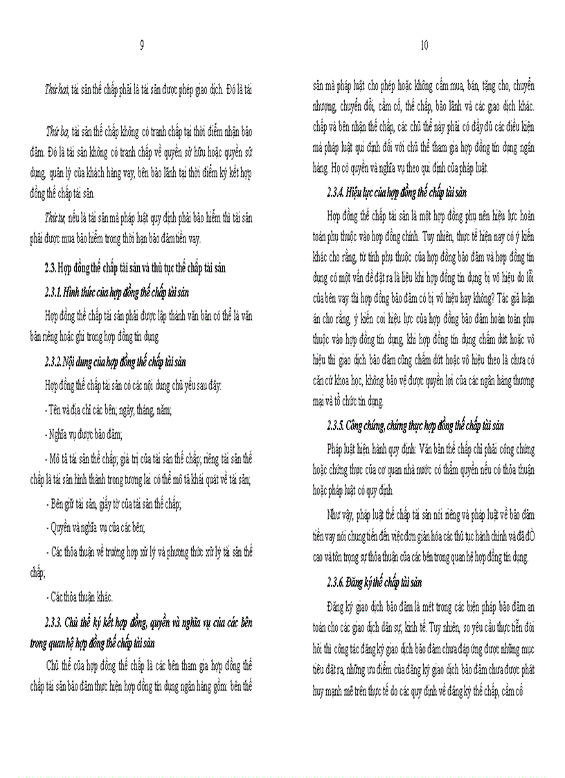 image for page Bảo đảm thực hiện hợp đồng tín dụng ngân hàng bằng thế chấp tài sản