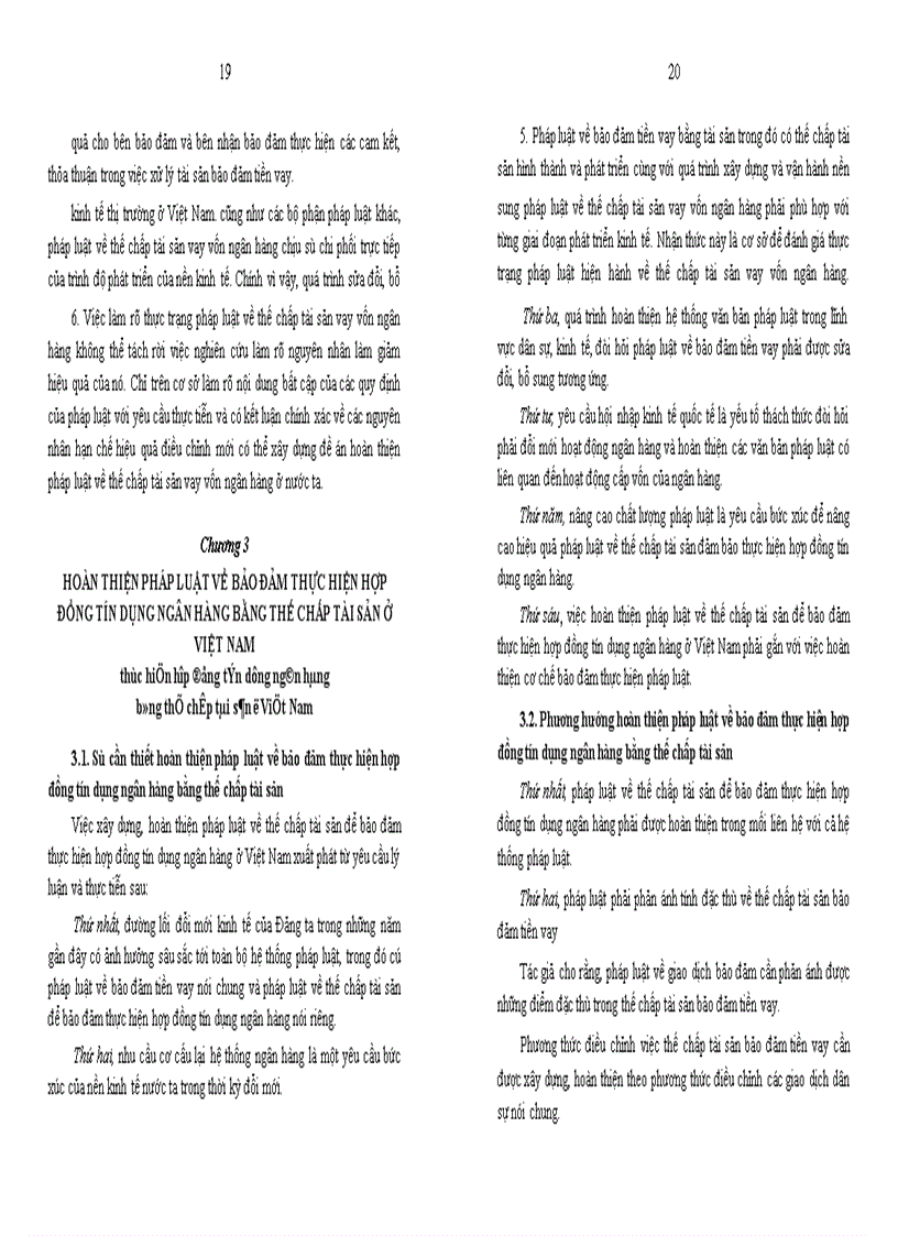 image for page Bảo đảm thực hiện hợp đồng tín dụng ngân hàng bằng thế chấp tài sản