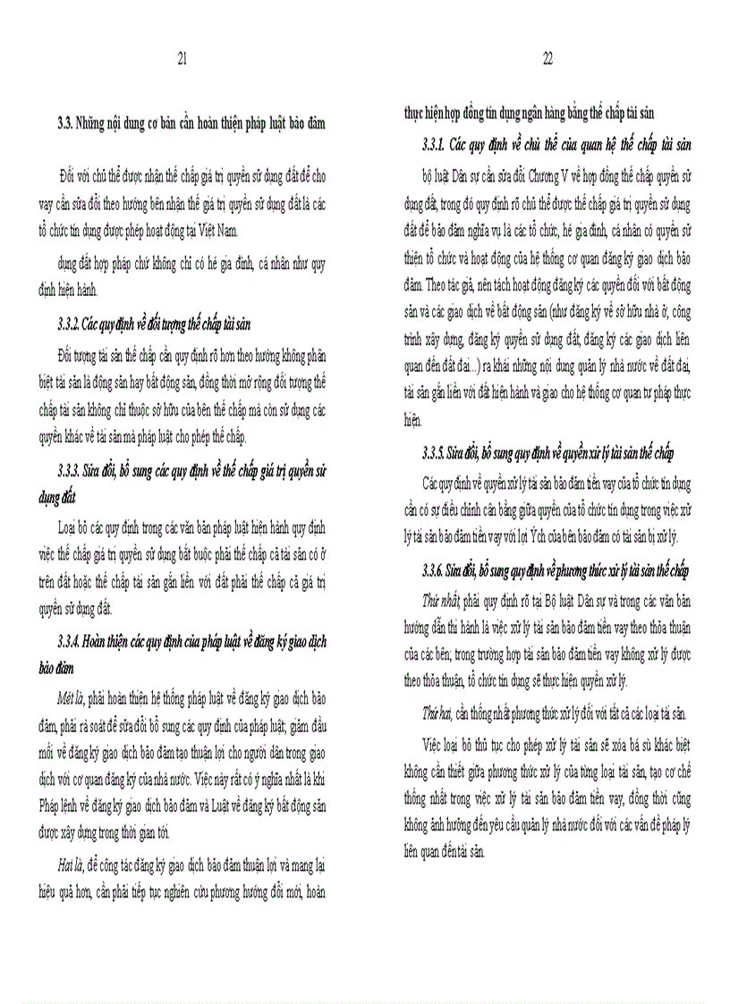 image for page Bảo đảm thực hiện hợp đồng tín dụng ngân hàng bằng thế chấp tài sản