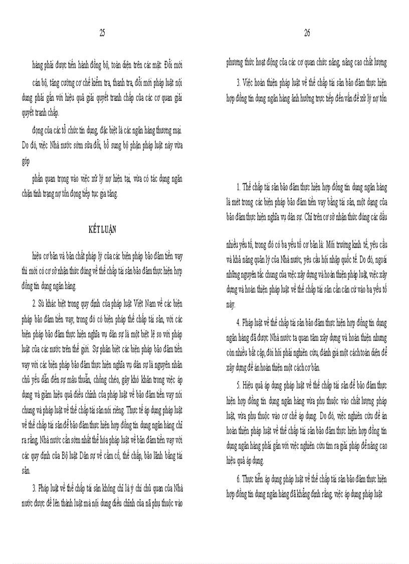 image for page Bảo đảm thực hiện hợp đồng tín dụng ngân hàng bằng thế chấp tài sản