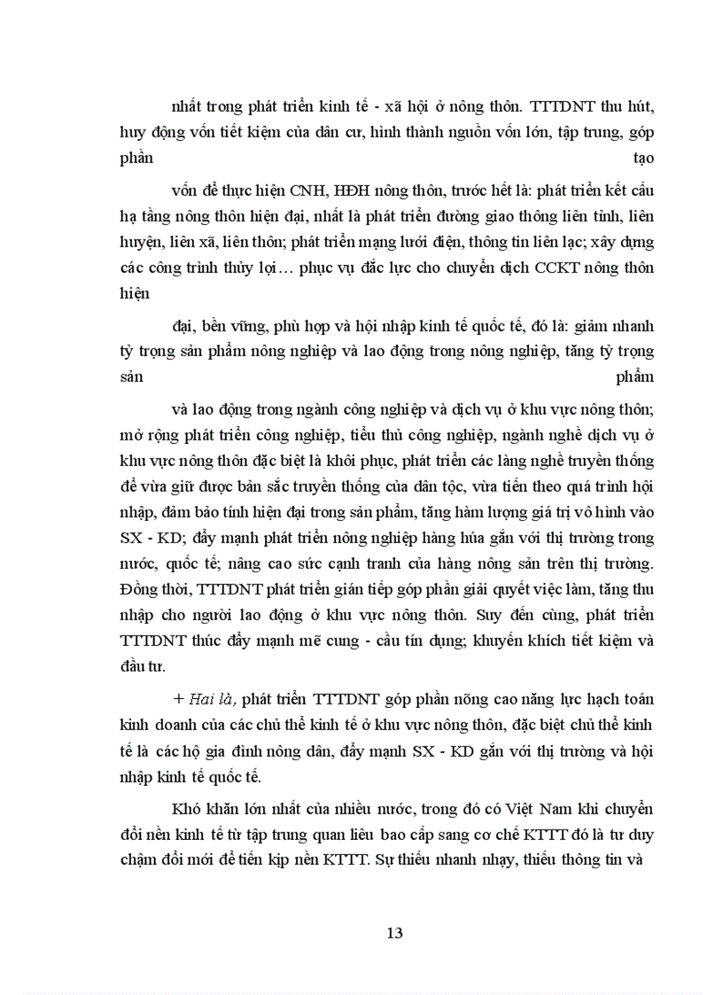 image for page Phương hướng và giải pháp chủ yếu nhằm đẩy mạnh phát triển TTTDNT góp phần đẩy nhanh CNH, HĐH nông thôn vùng ĐBSH