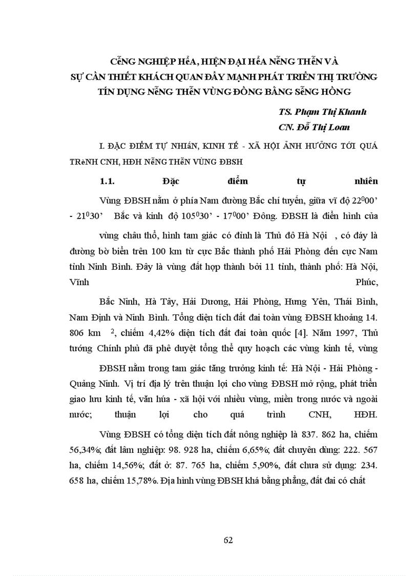 image for page Phương hướng và giải pháp chủ yếu nhằm đẩy mạnh phát triển TTTDNT góp phần đẩy nhanh CNH, HĐH nông thôn vùng ĐBSH