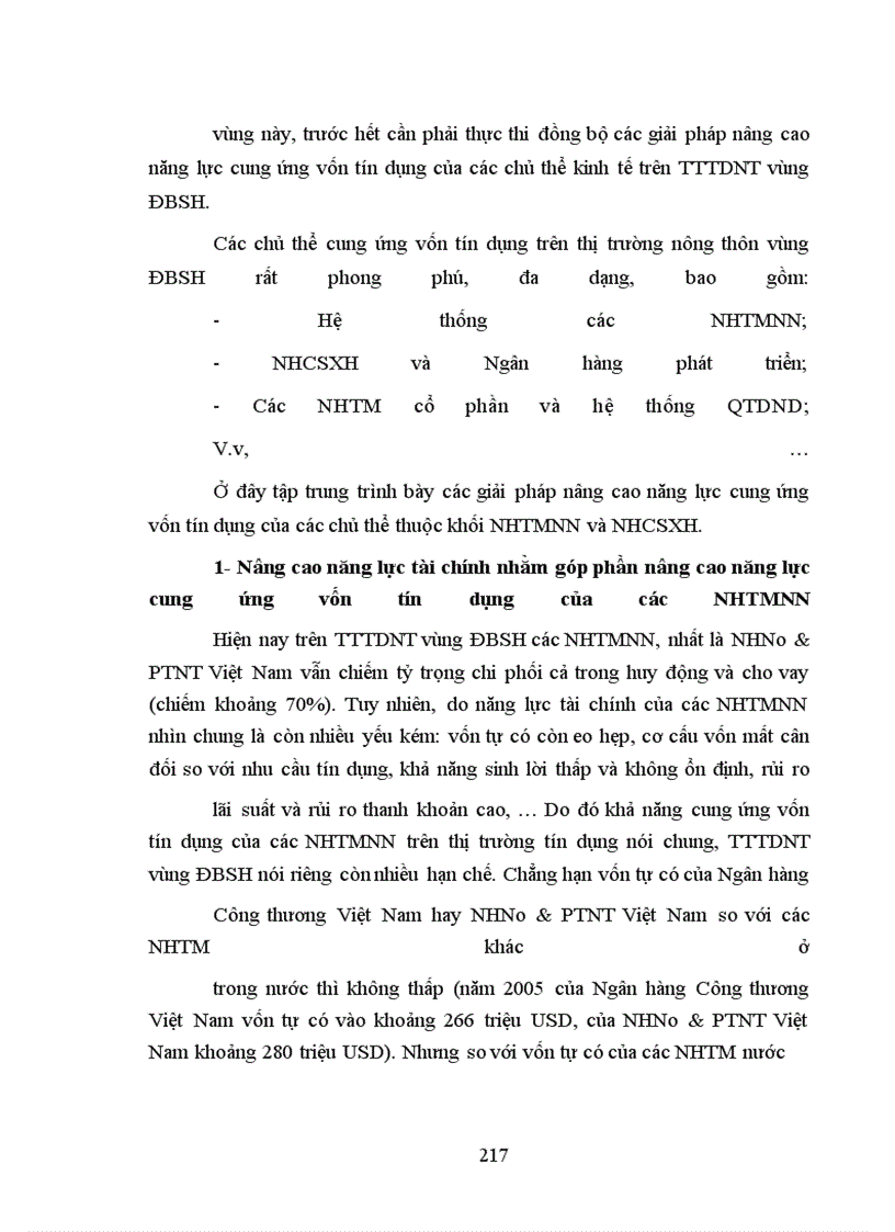 image for page Phương hướng và giải pháp chủ yếu nhằm đẩy mạnh phát triển TTTDNT góp phần đẩy nhanh CNH, HĐH nông thôn vùng ĐBSH
