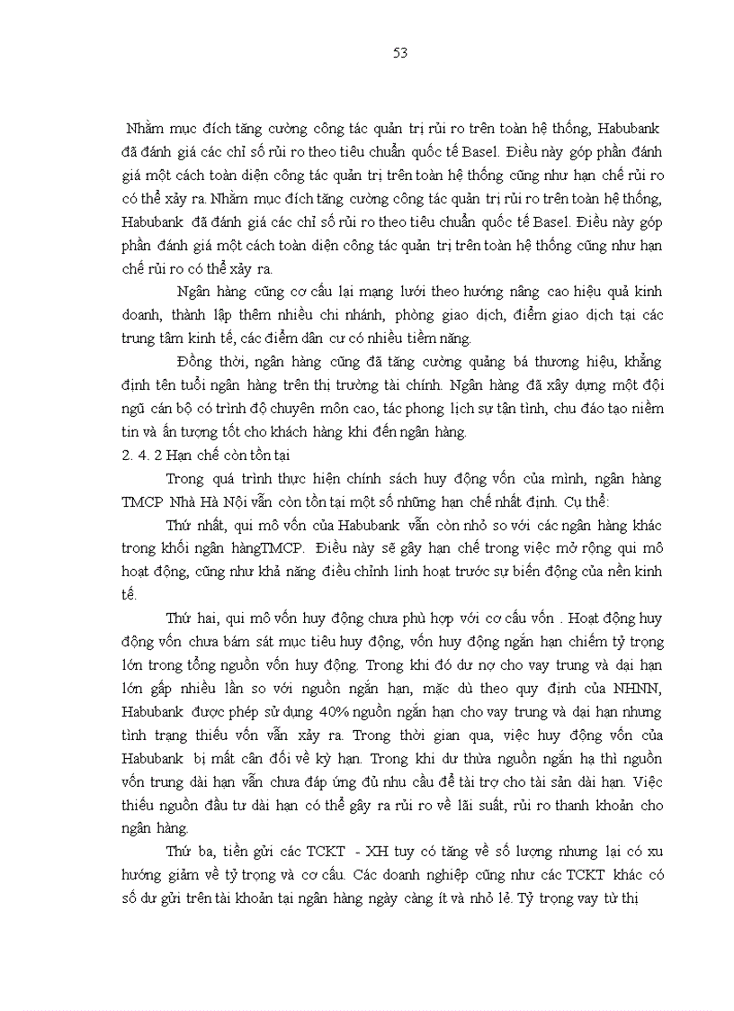 image for page Nâng cao hiệu quả huy động vốn tại ngân hàng Thương mại cổ phần Nhà Hà Nội