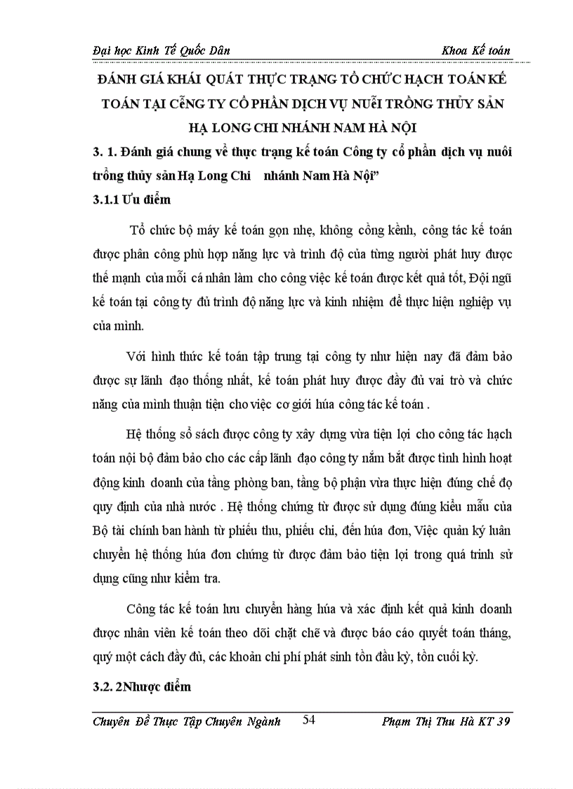 image for page Hoàn thiện kế toán Tiêu thụ sản phẩm và xác định kết quả tiêu thụ sản phẩm tại Công ty cổ phần dịch vụ nuôi trồng thủy sản Hạ Long Chi nhánh Nam Hà Nội