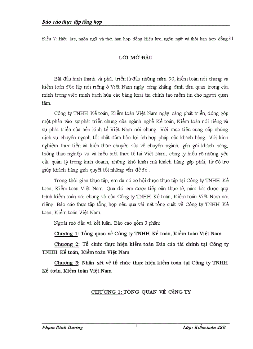 image for page Nhận xét về tổ chức thực hiện kiểm toán tại Công ty TNHH Kế toán, Kiểm toán Việt Nam