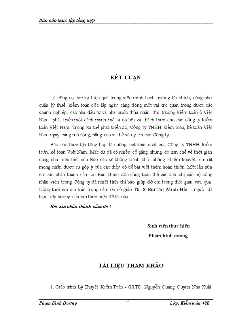 image for page Nhận xét về tổ chức thực hiện kiểm toán tại Công ty TNHH Kế toán, Kiểm toán Việt Nam