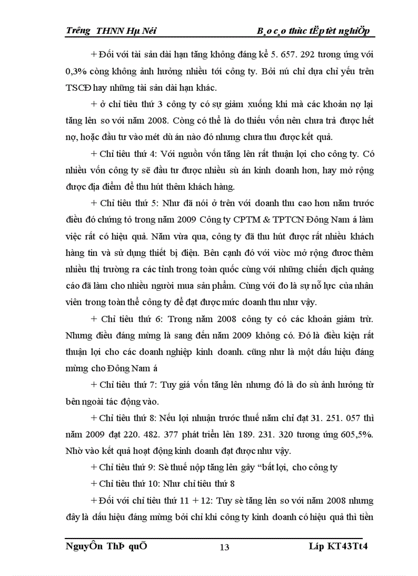 image for page Thực trạng kế toán tiêu thụ và xác định kết quả tại Công ty CPTM & PTCN Đông Nam á