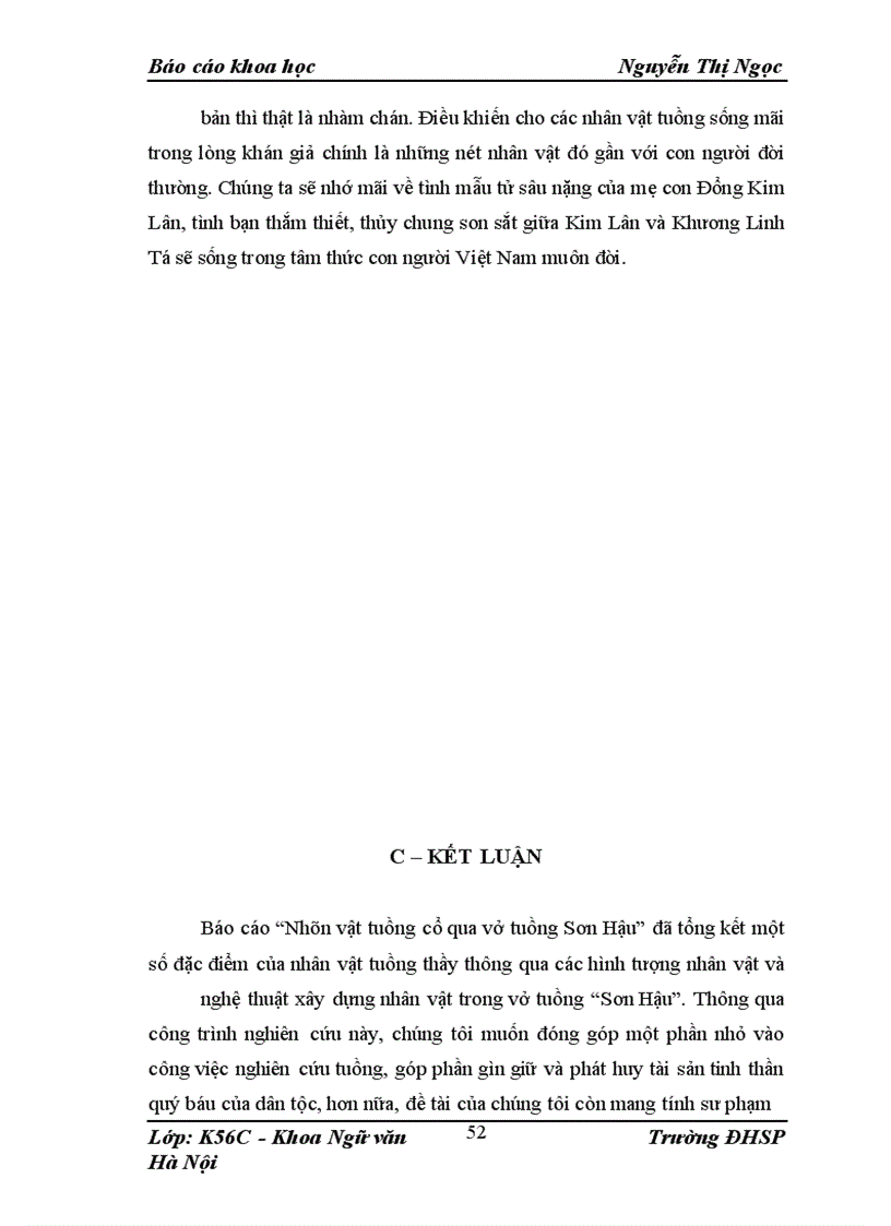 image for page Gía trị nội dung và nghệ thuật vở tuồng Sơn Hậu