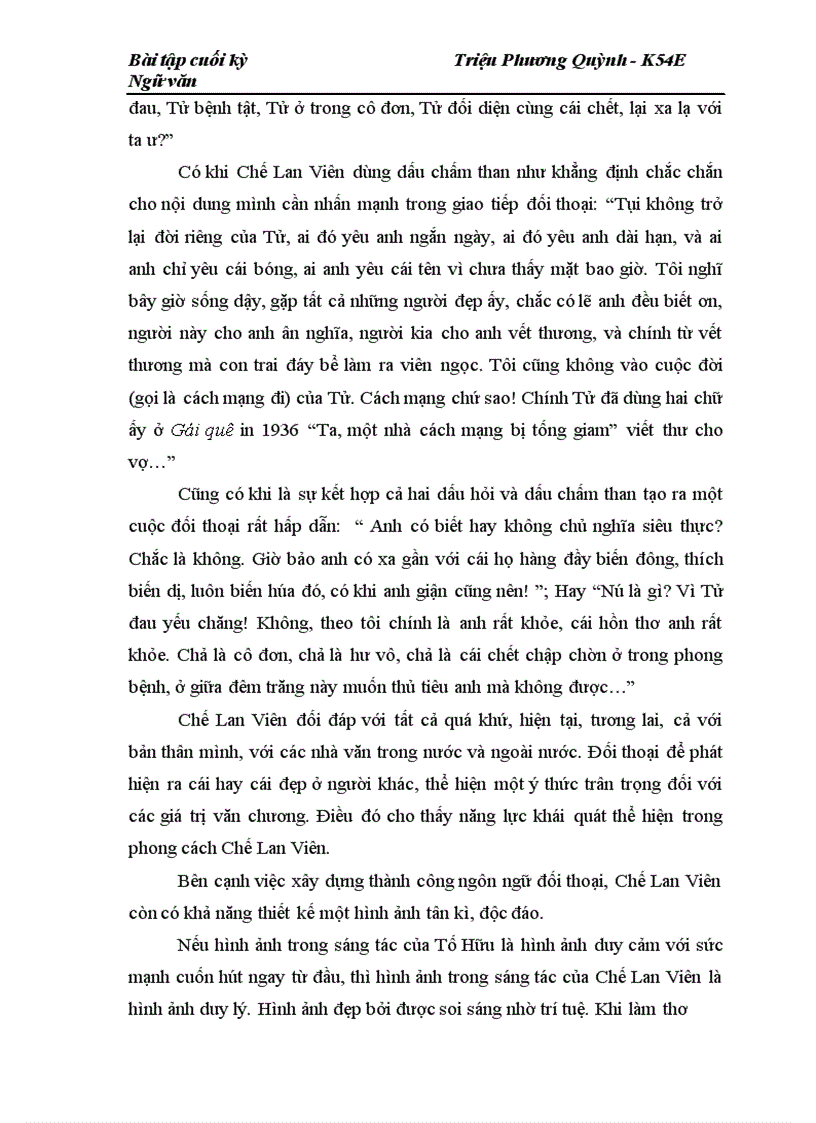 image for page Phong cách phê bình của Chế Lan Viên qua bài “Hàn Mặc Tử anh là ai”