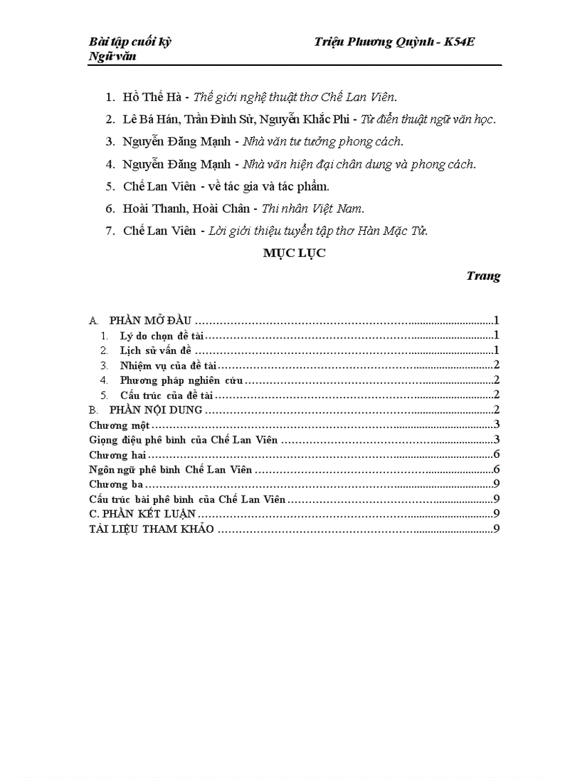 image for page Phong cách phê bình của Chế Lan Viên qua bài “Hàn Mặc Tử anh là ai”