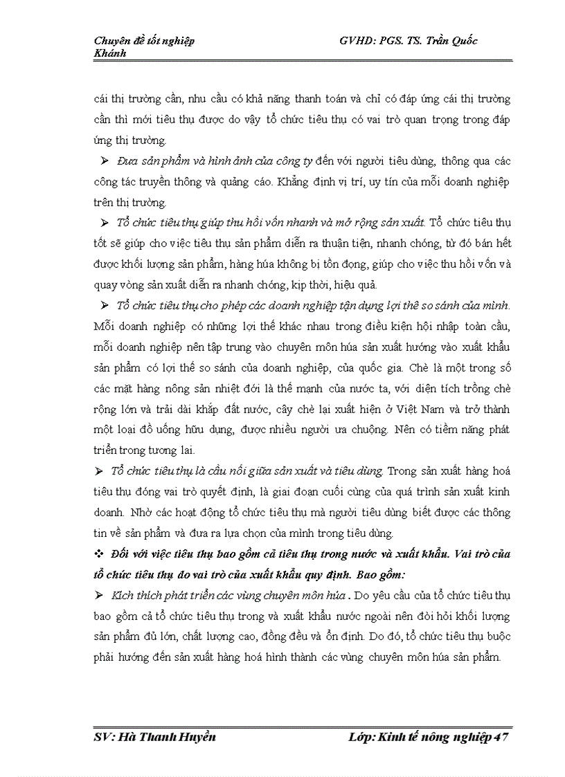 image for page Tổ chức tiêu thụ sản phẩm chè tại TCT Chè Việt Nam