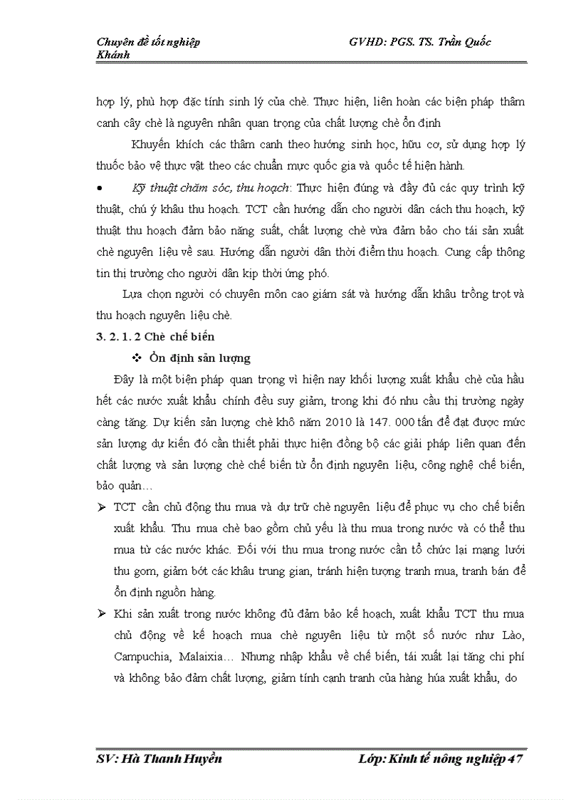 image for page Tổ chức tiêu thụ sản phẩm chè tại TCT Chè Việt Nam