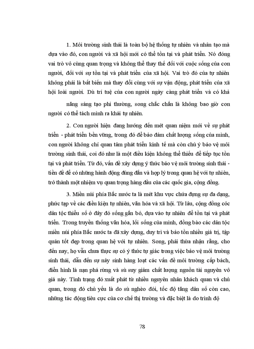 image for page Nghiên cứu những nguyên nhân sâu xa về kinh tế - xã hội của sự suy thoái đa dạng sinh học tại một số vùng địa - sinh thái của Việt Nam