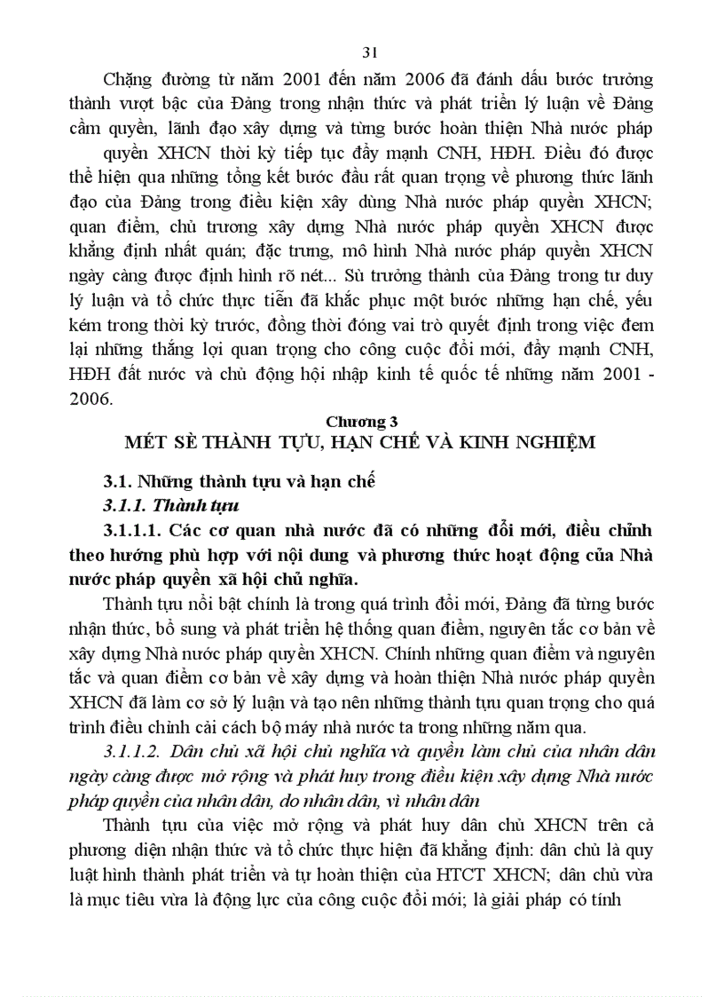 image for page Lãnh đạo sự nghiệp xây dựng Nhà nước pháp quyền XHCN trong những năm 1996-2006