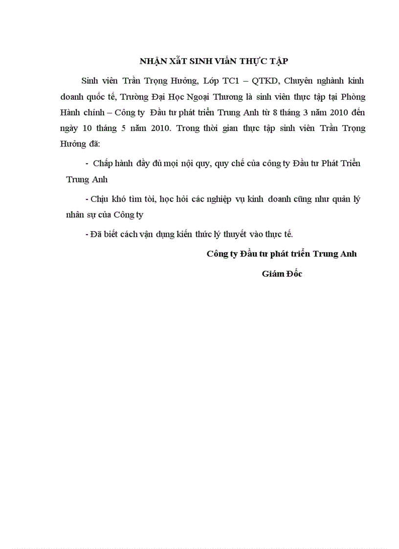 image for page Tình hình quản trị nhân sự tại Công ty đầu tư phát triển Trung Anh, thực trạng và giải pháp