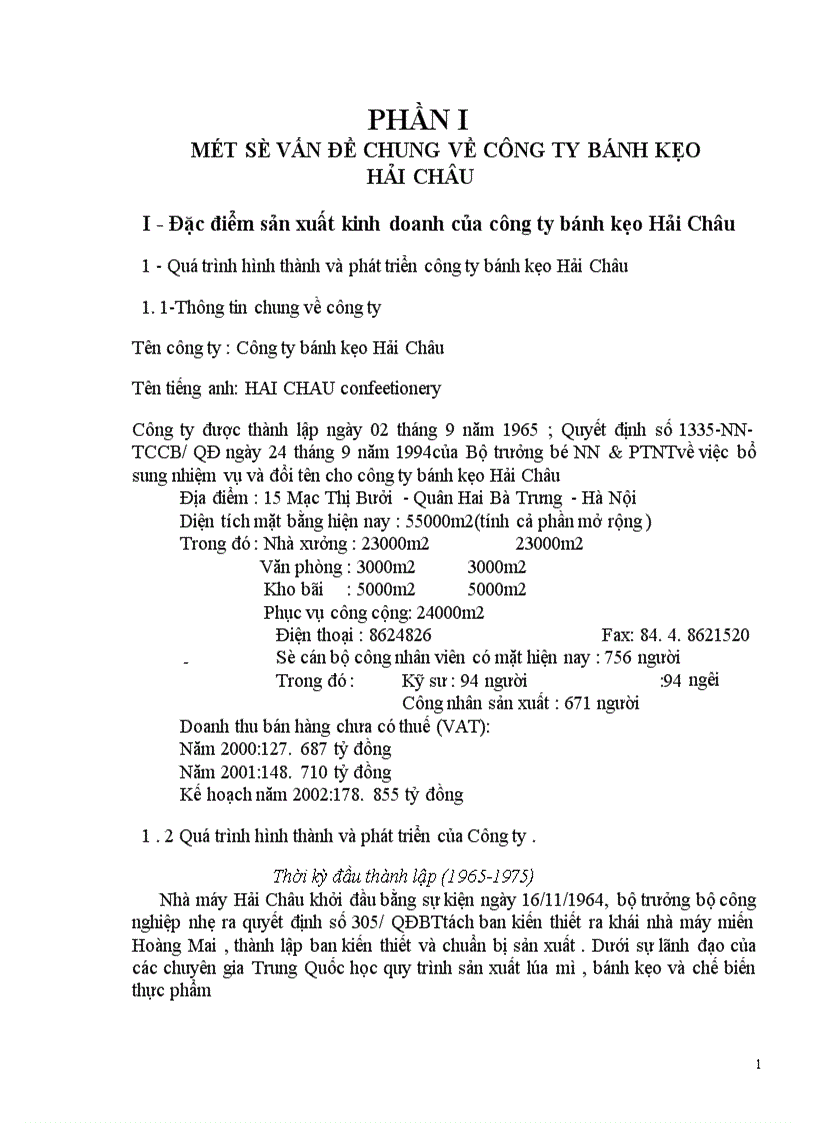 image for page Đặc điểm tổ chức hoạt động sản xuất kinh doanh của công ty bánh kẹo Hải Châu
