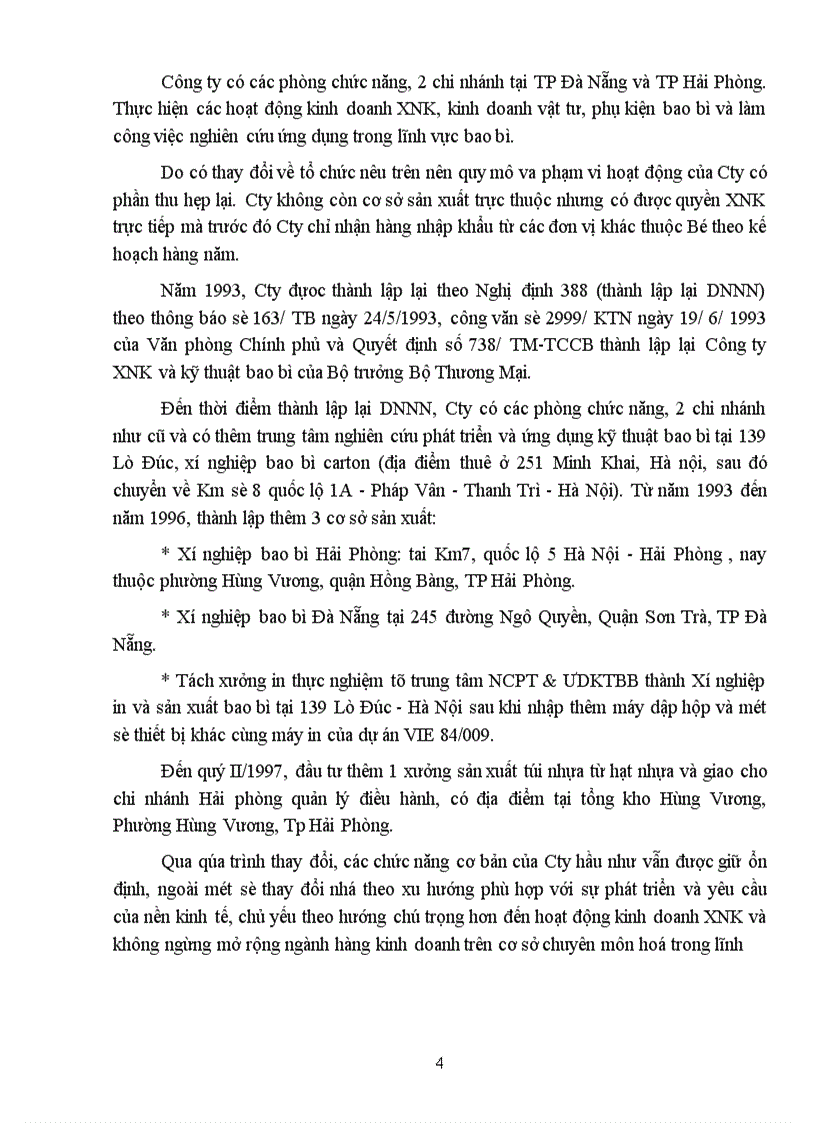 image for page Chiến lược và kế hoạch kinh doanh Cty PACKEXPORT - 31 Hàng Thùng