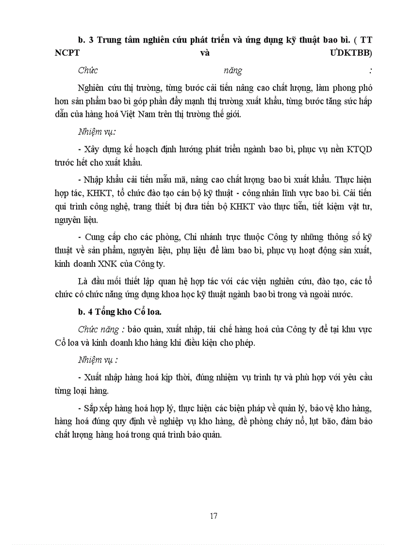 image for page Chiến lược và kế hoạch kinh doanh Cty PACKEXPORT - 31 Hàng Thùng