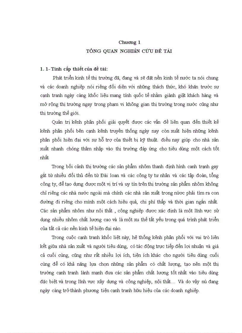 image for page Quản trị kênh phân phối mặt hàng nhôm thanh định hình trên thị trường các tỉnh khu vực phía bắc của Tổng công ty xây dựng và phát triển hạ tầng LICOGI