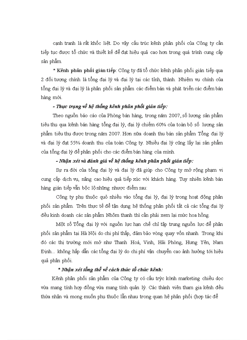 image for page Quản trị kênh phân phối mặt hàng nhôm thanh định hình trên thị trường các tỉnh khu vực phía bắc của Tổng công ty xây dựng và phát triển hạ tầng LICOGI