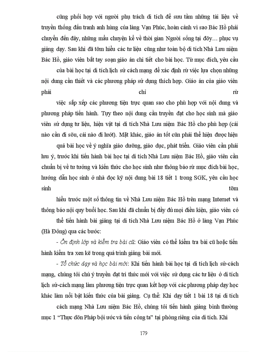 image for page Sử dụng di tích lịch sử cách mạng trên địa bàn hà nội trong dạy học phần lịch sử việt nam 1945-1954 ở lớp 12 thpt (chương trình chuẩn)