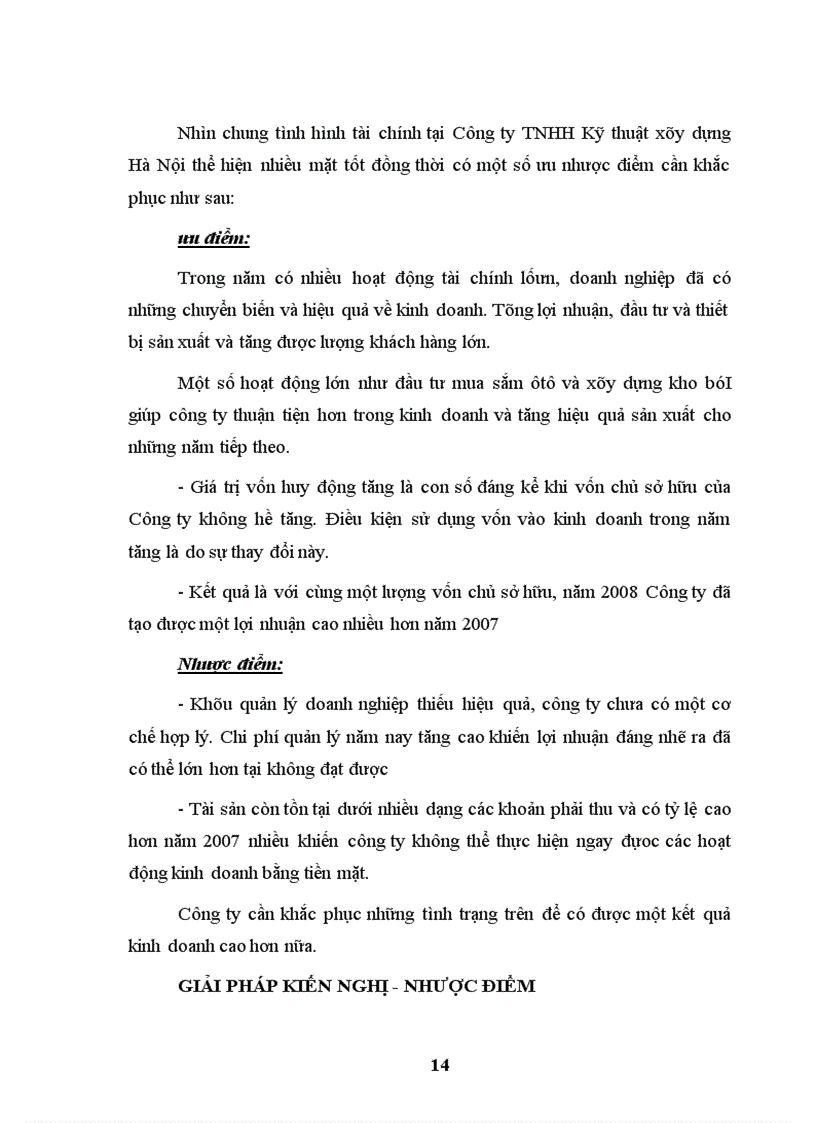 image for page Phân tích tình hình tài chính tại Công ty TNHH Kỹ thuật xây dựng hà Nội