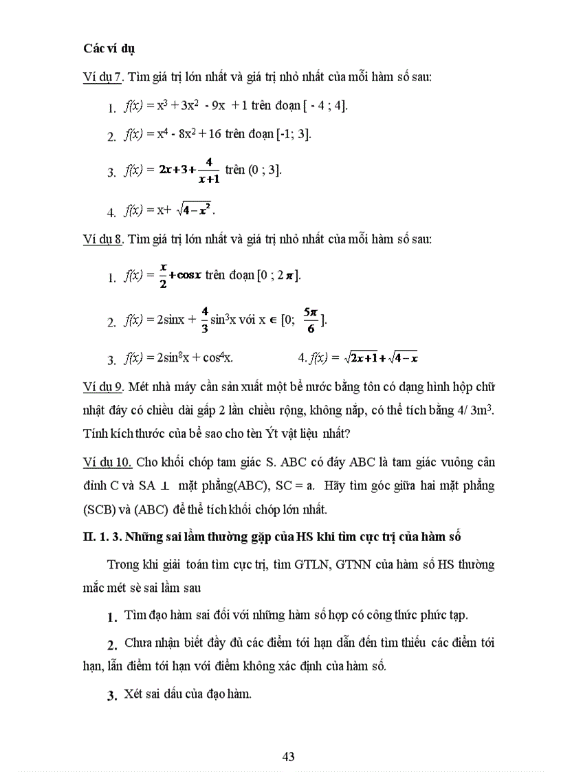image for page Rèn luyện kỹ năng ứng dụng đạo hàm để giải toán cực trị hình học cho học sinh khá, giỏi lớp 12 THPT