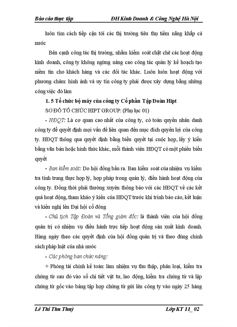 image for page Kế toỏn bỏn hàng và xỏc định kết quả bỏn hàng tại Cụng Ty Cổ Phần Tập Đoàn Hipt