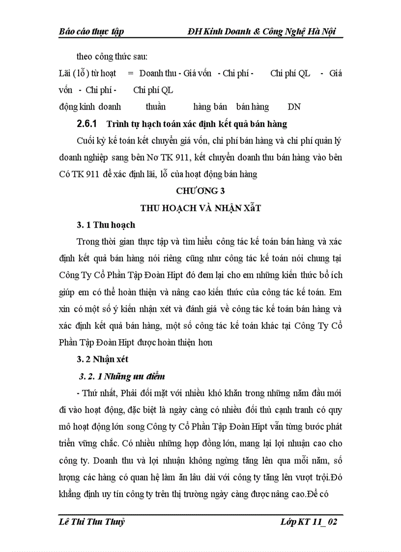 image for page Kế toỏn bỏn hàng và xỏc định kết quả bỏn hàng tại Cụng Ty Cổ Phần Tập Đoàn Hipt