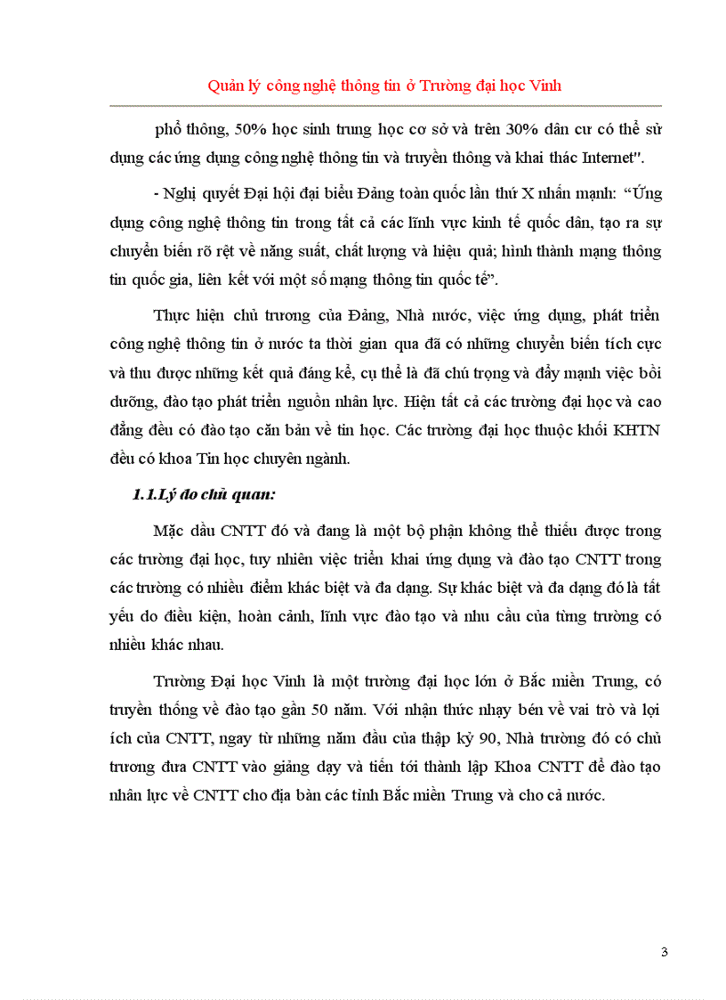 image for page Quản lý Công nghệ thông tin ở Trường Đại học Vinh