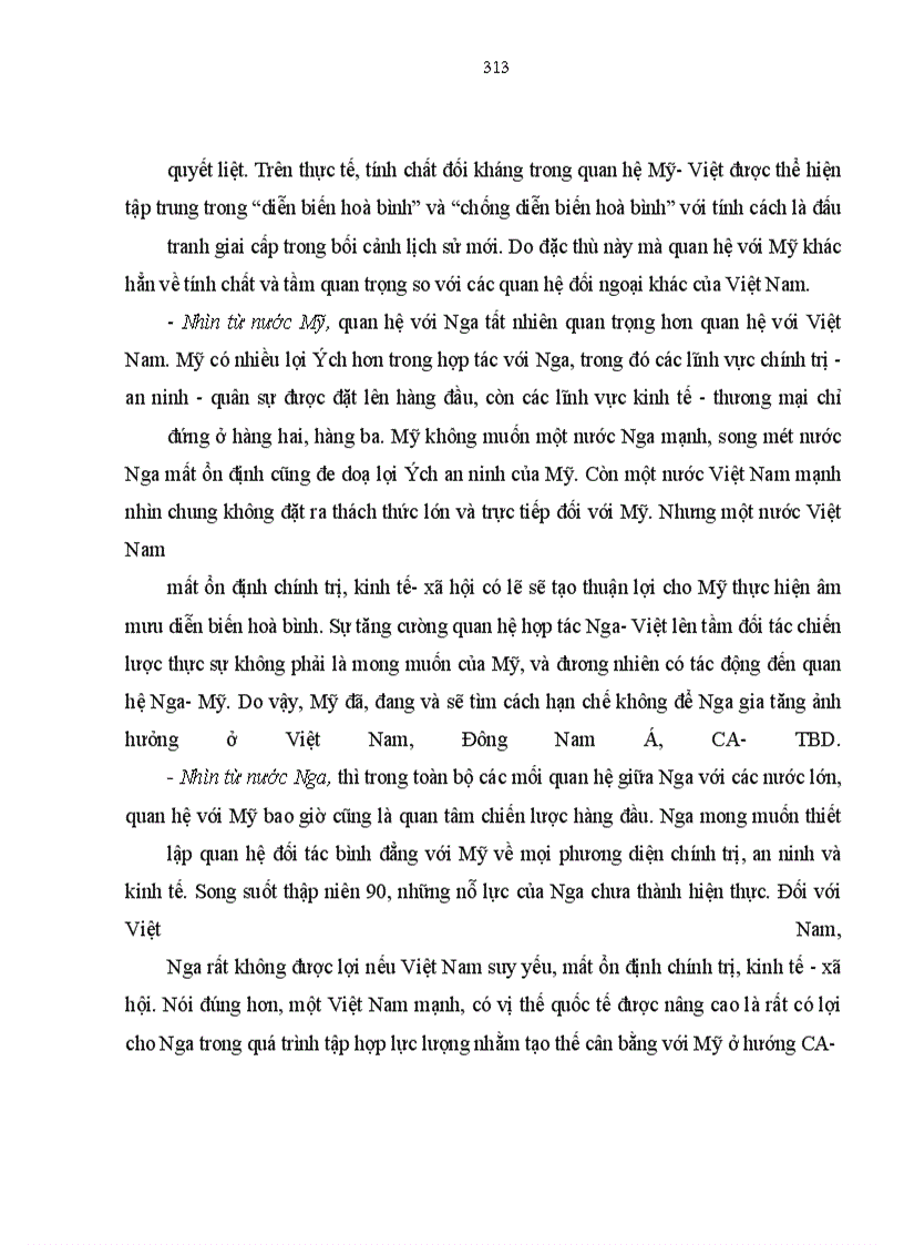 image for page Sự vận động của quan hệ Nga- Mỹ sau chiến tranh lạnh và ảnh hưởng của quan hệ đó đến Việt Nam