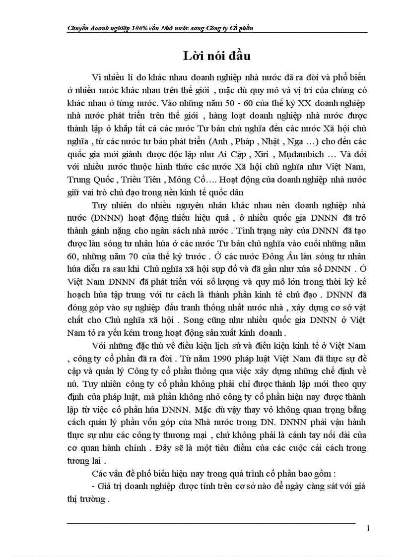 image for page Chuyển doanh nghiệp % vốn Nhà nước sang công ty Cổ phần