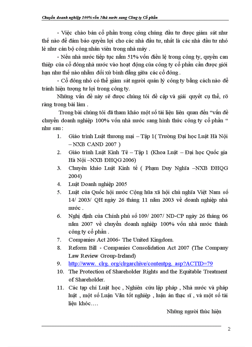 image for page Chuyển doanh nghiệp % vốn Nhà nước sang công ty Cổ phần