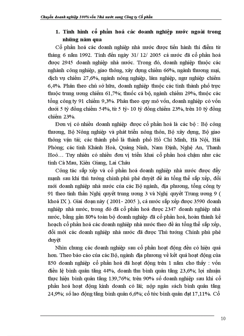 image for page Chuyển doanh nghiệp % vốn Nhà nước sang công ty Cổ phần