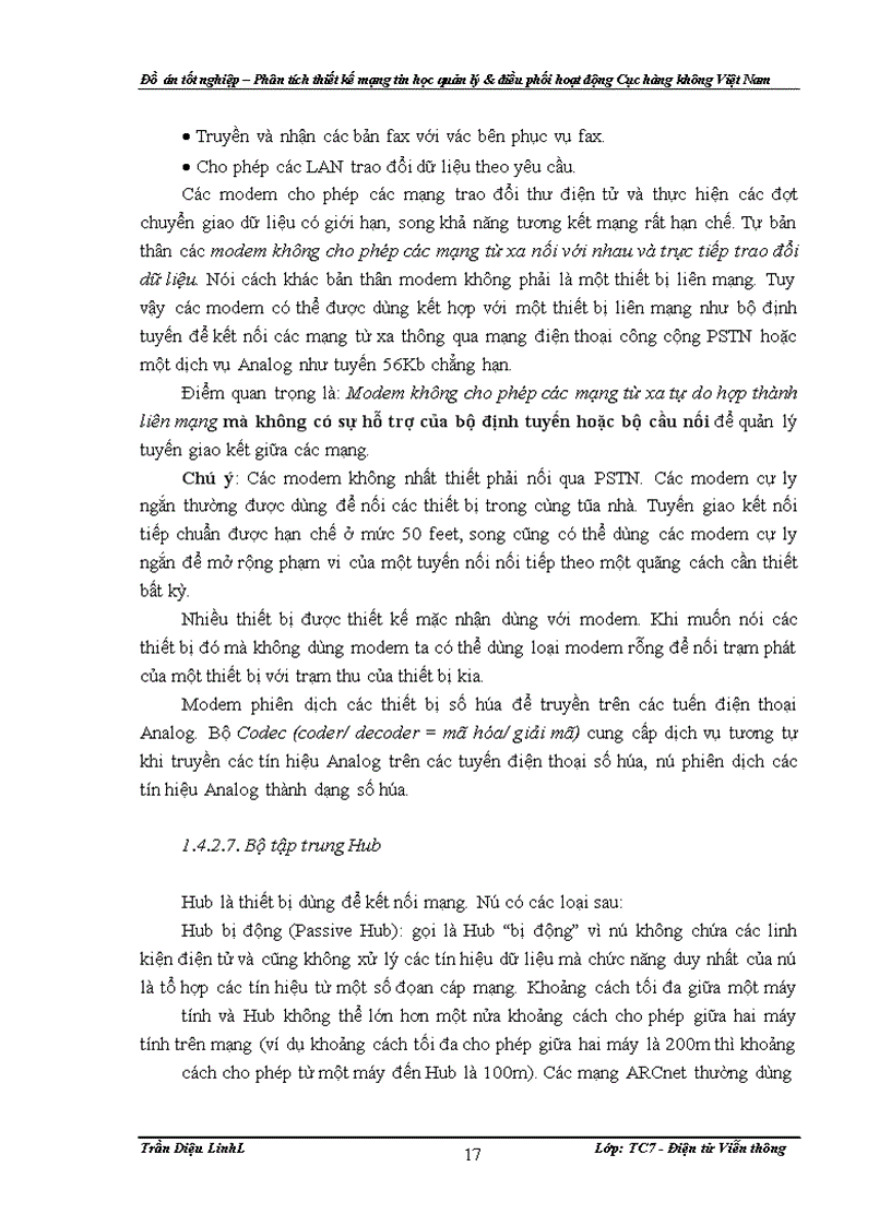 image for page Đồ án – Phân tích thiết kế mạng tin học quản lý & điều phối hoạt động Cục hàng không Việt Nam
