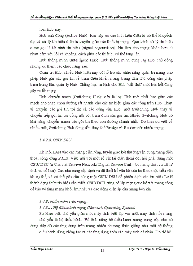image for page Đồ án – Phân tích thiết kế mạng tin học quản lý & điều phối hoạt động Cục hàng không Việt Nam