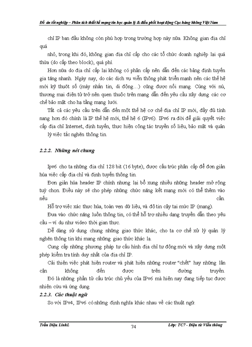 image for page Đồ án – Phân tích thiết kế mạng tin học quản lý & điều phối hoạt động Cục hàng không Việt Nam